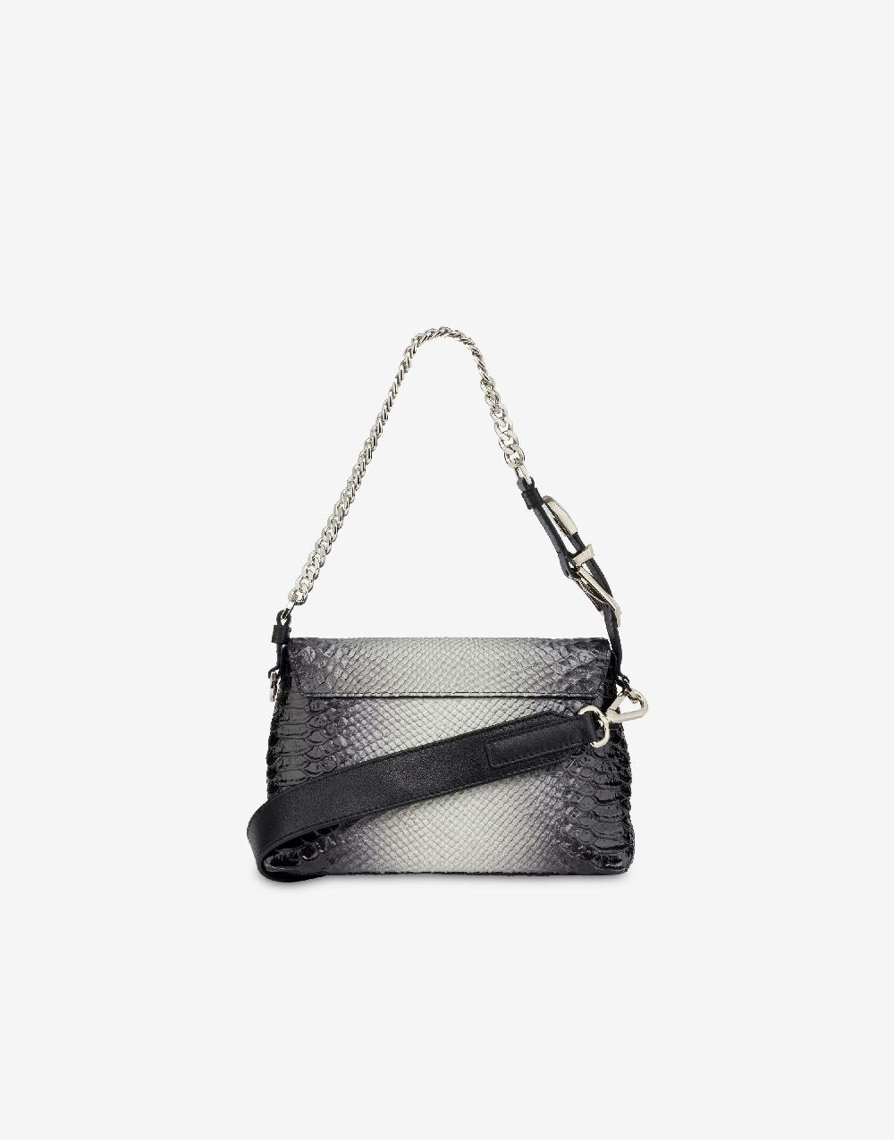 Alberta Ferretti Dori bag small con stampa pitone bicolor degradé Vendita