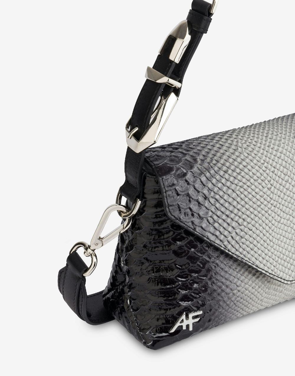 Alberta Ferretti Dori bag small con stampa pitone bicolor degradé Vendita