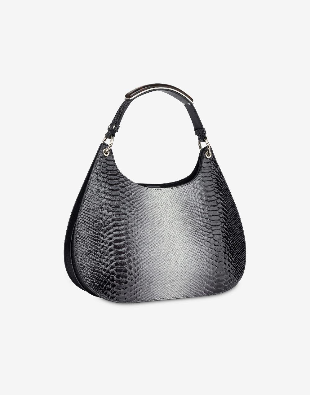 Alberta Ferretti Hobo bag in vitello stampa bicolor degradé Sottocosto