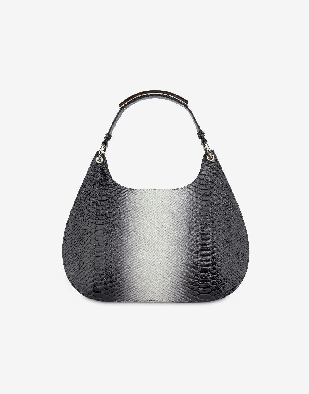 Alberta Ferretti Hobo bag in vitello stampa bicolor degradé Sottocosto
