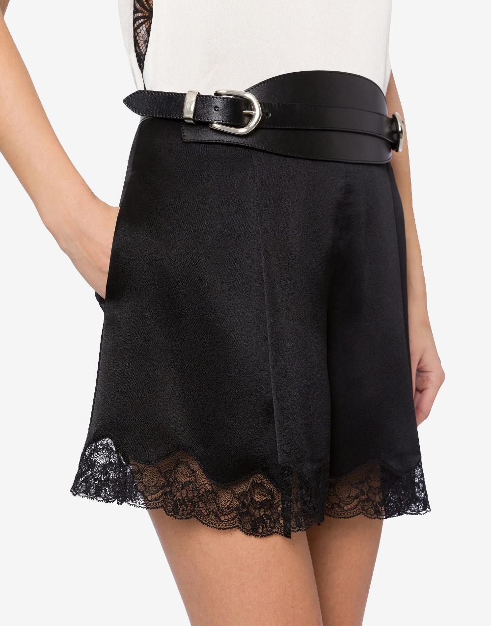 Alberta Ferretti Cintura alta in vitello con fibbie Saldi