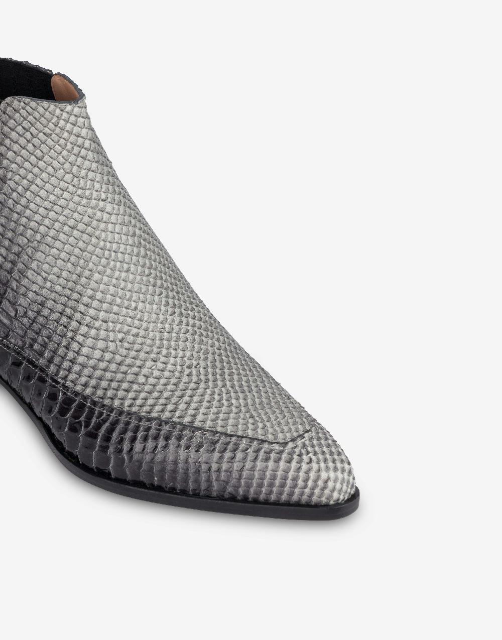 Alberta Ferretti Beatles in vitello stampa pitone bicolor degradé Saldi Di Fabbrica