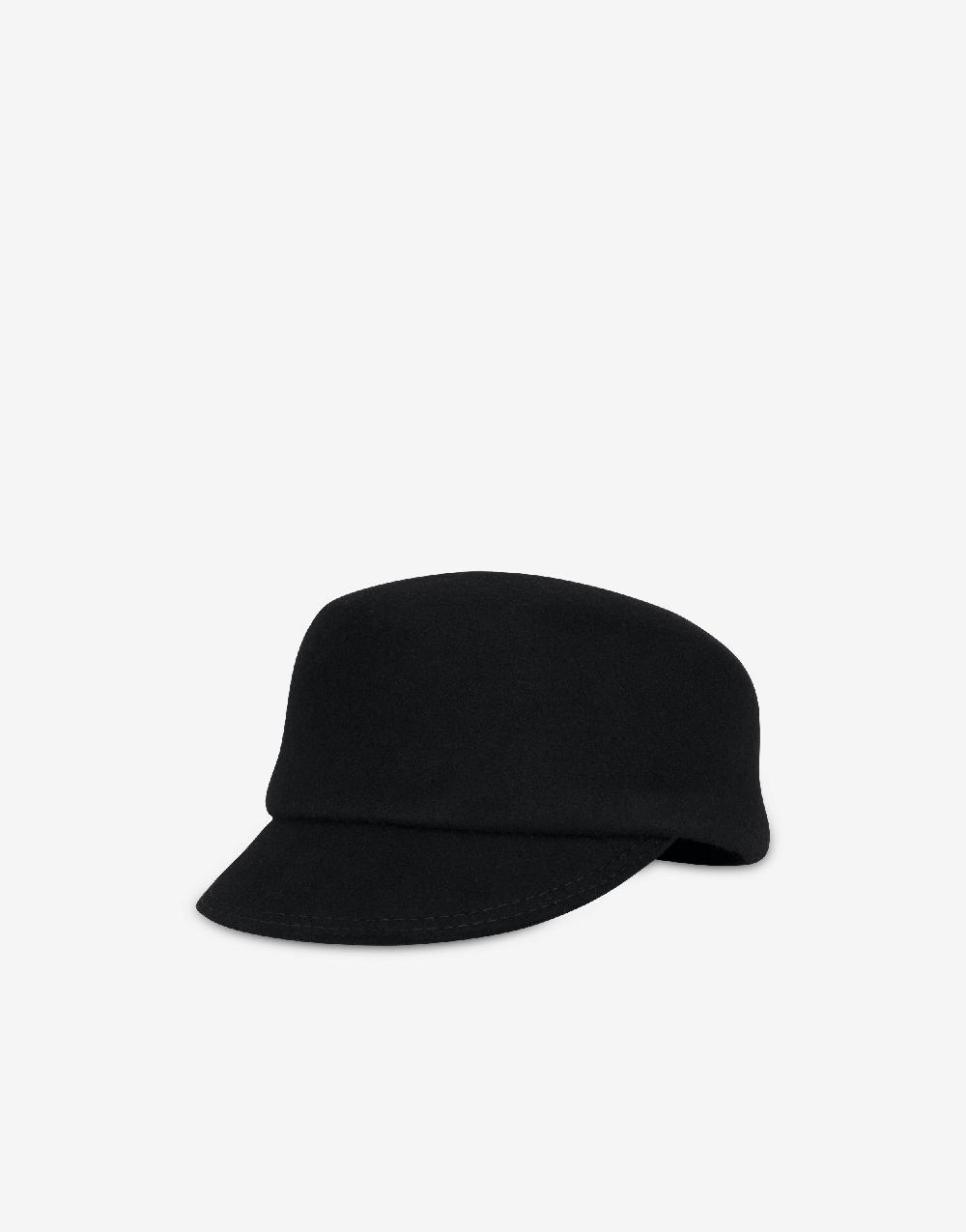 Alberta Ferretti Cappello in panno di lana Nuova