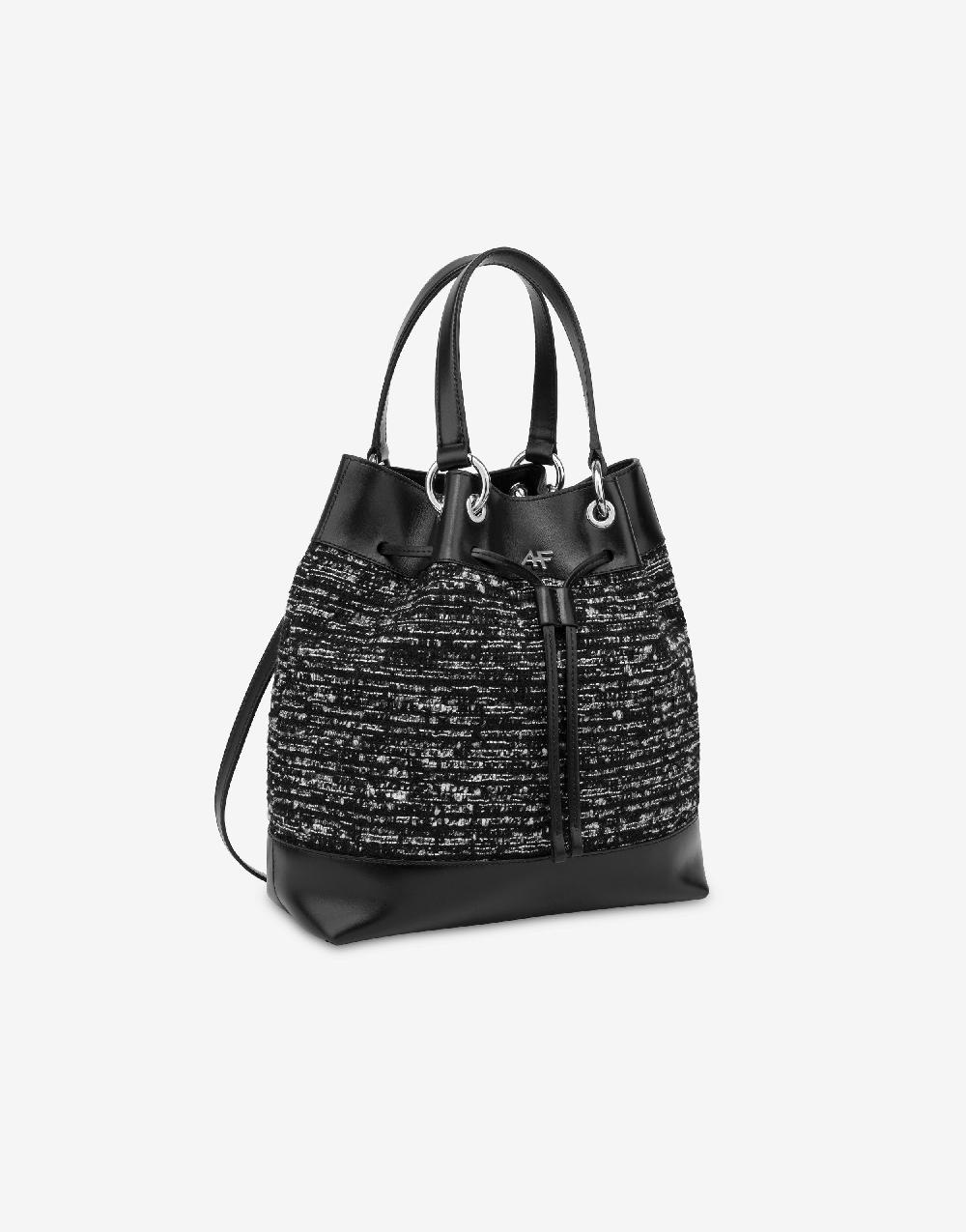 Alberta Ferretti Borsa a secchiello Tweed Promozione