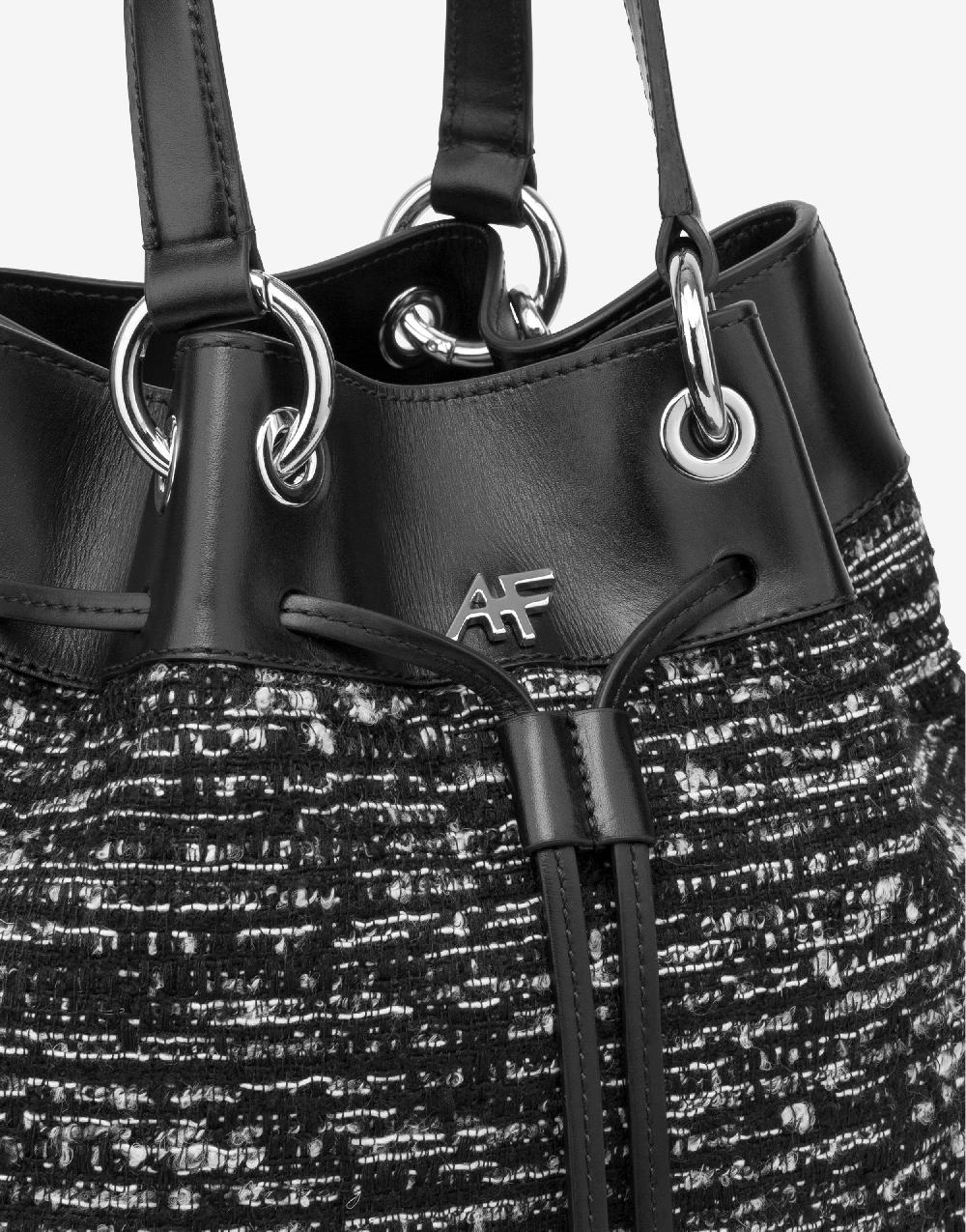 Alberta Ferretti Borsa a secchiello Tweed Promozione