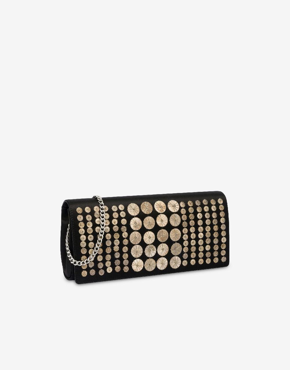 Alberta Ferretti Clutch in raso con ricamo Qualità Garantita