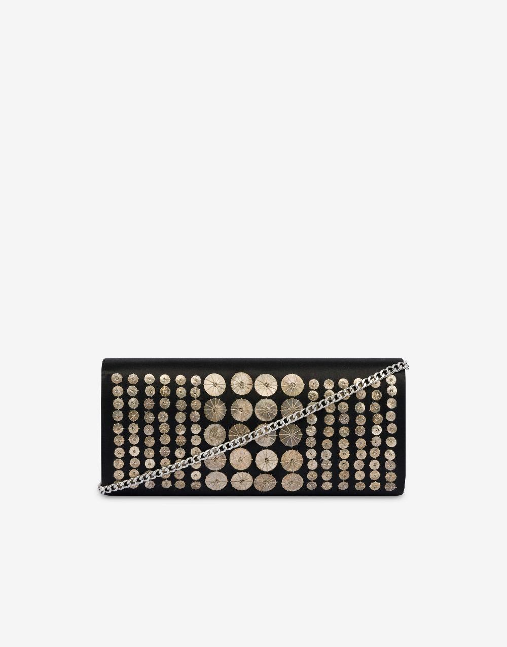 Alberta Ferretti Clutch in raso con ricamo Qualità Garantita