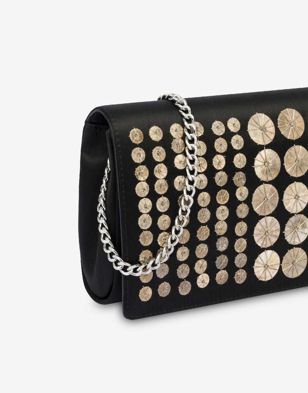 Alberta Ferretti Clutch in raso con ricamo Qualità Garantita