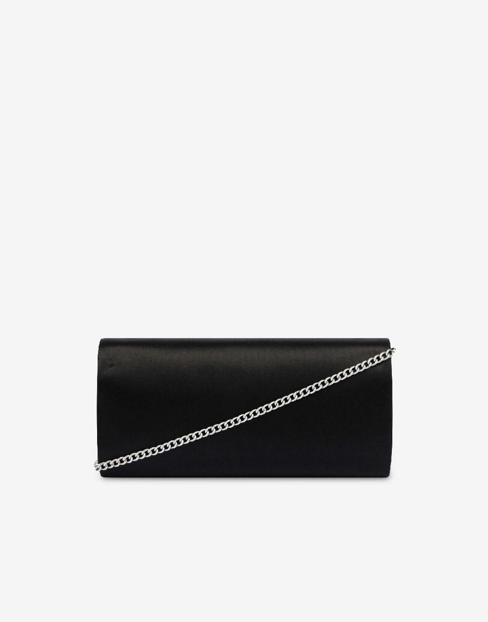 Alberta Ferretti Clutch in raso con ricamo perline e strass Negozi Online