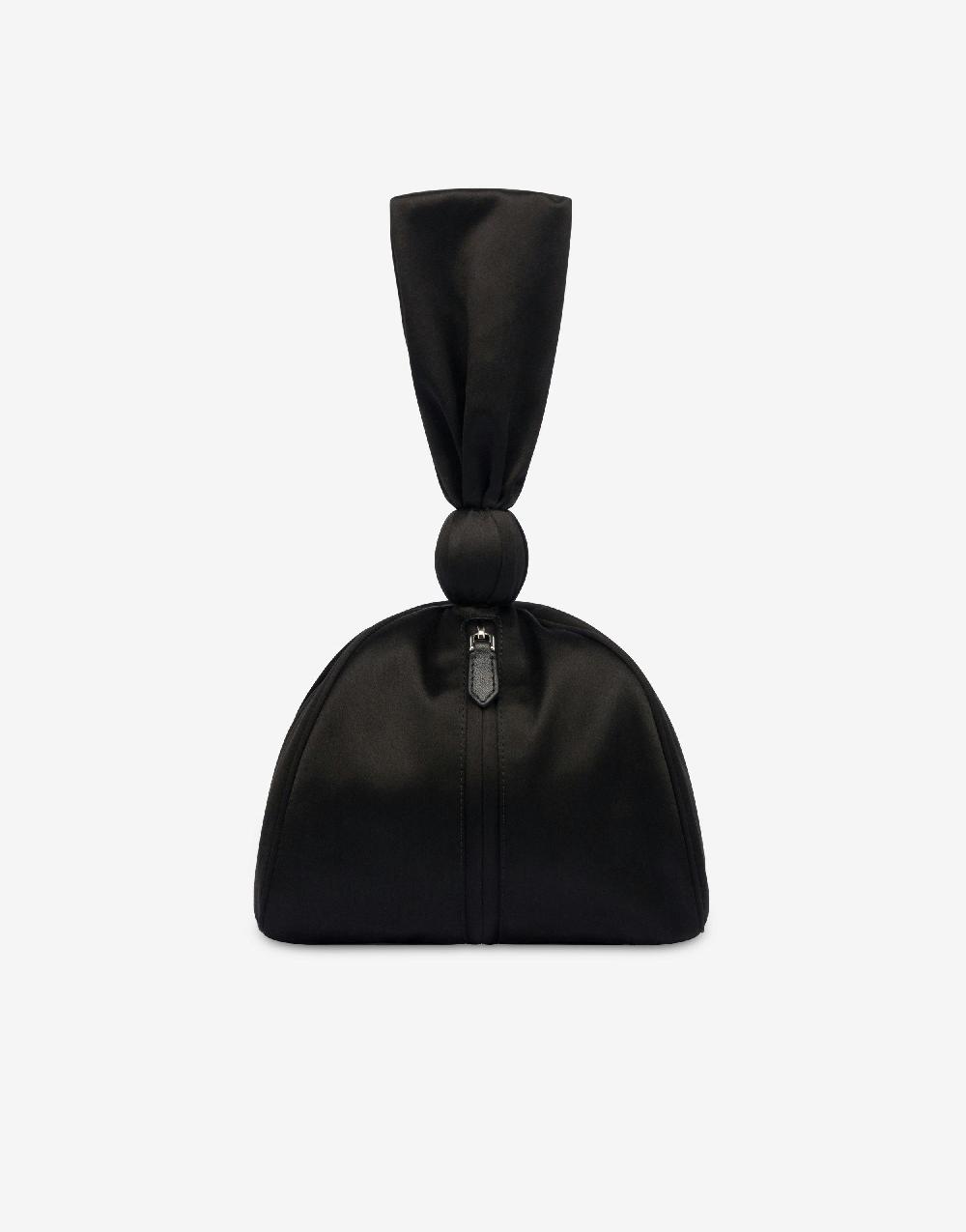 Alberta Ferretti Bucket bag in raso con ricamo perline e strass Acquista Ora