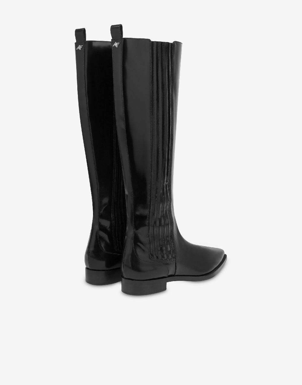 Alberta Ferretti Stivali in vitello spazzolato Prezzo Ridotto