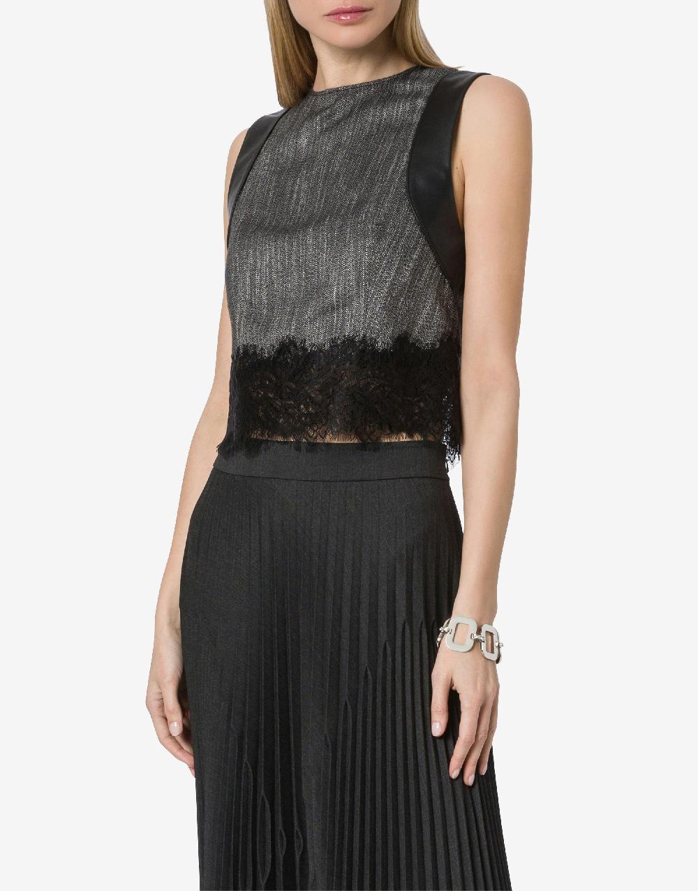 Alberta Ferretti Bracciale in metallo con strass Vendita Calda
