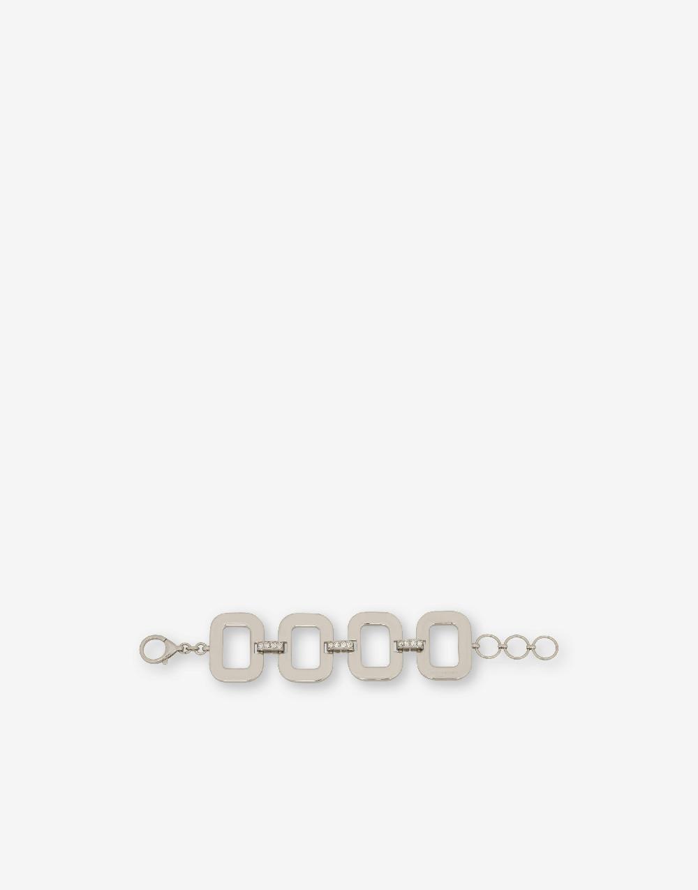 Alberta Ferretti Bracciale in metallo con strass Vendita Calda