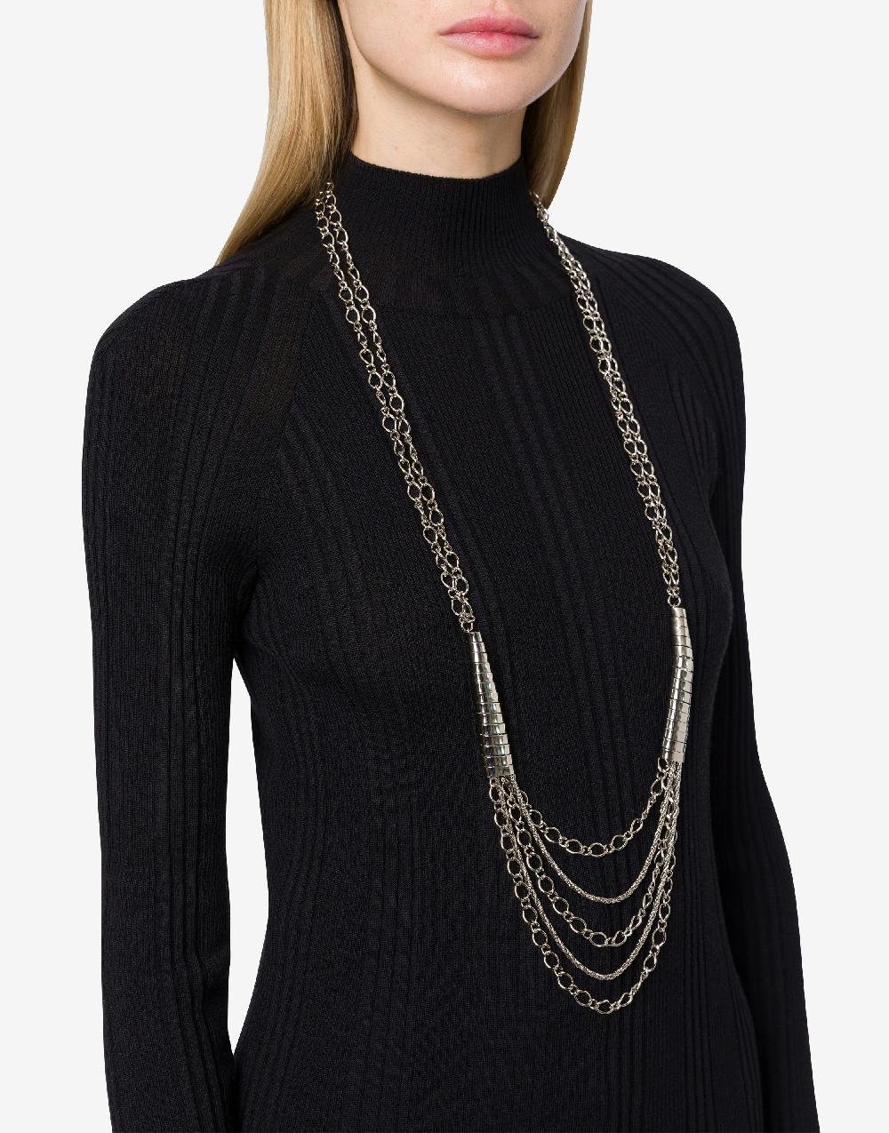 Alberta Ferretti Maxi collana multi-catene Vendita Economica