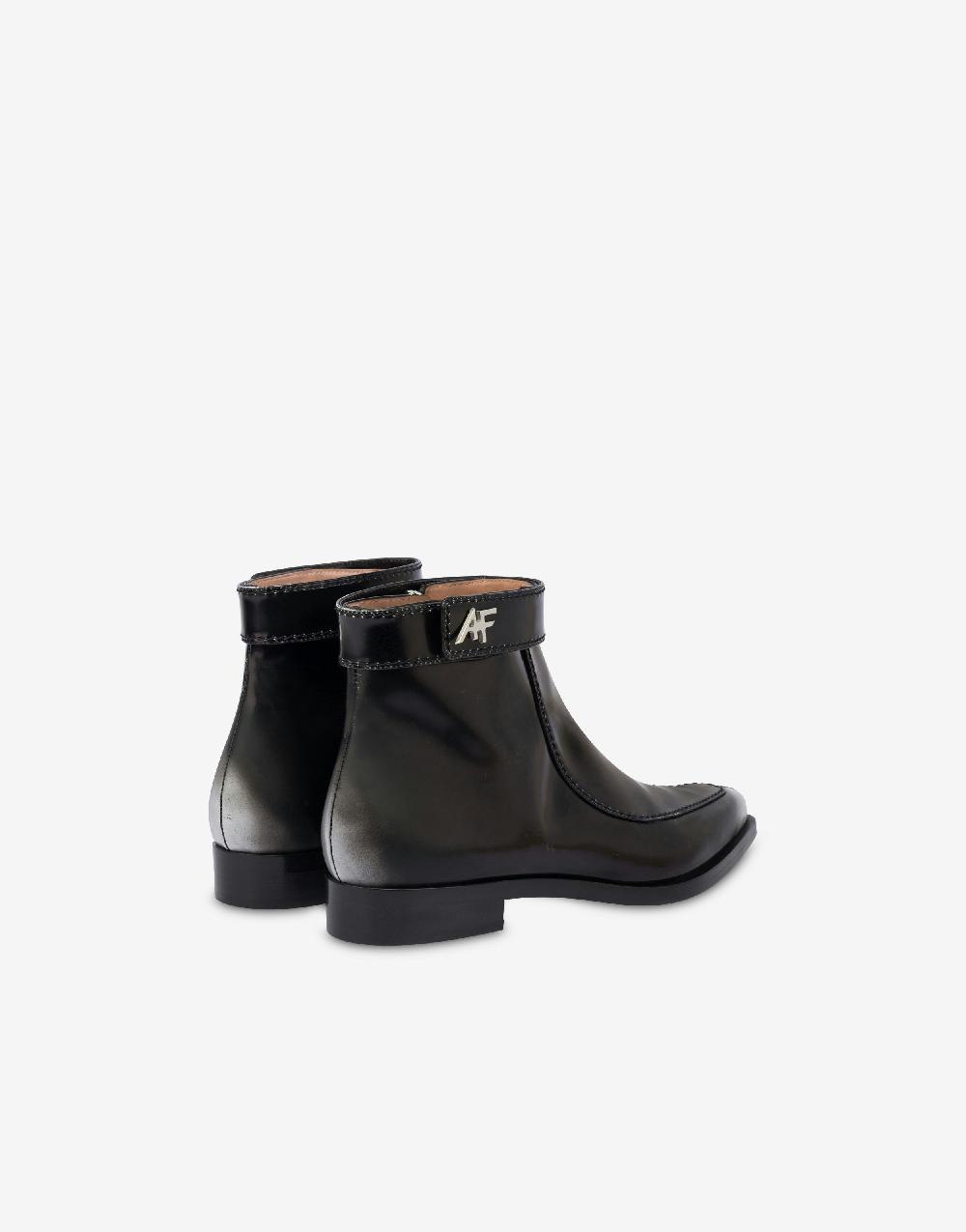 Alberta Ferretti Stivaletti in vitello spazzolato In Saldo