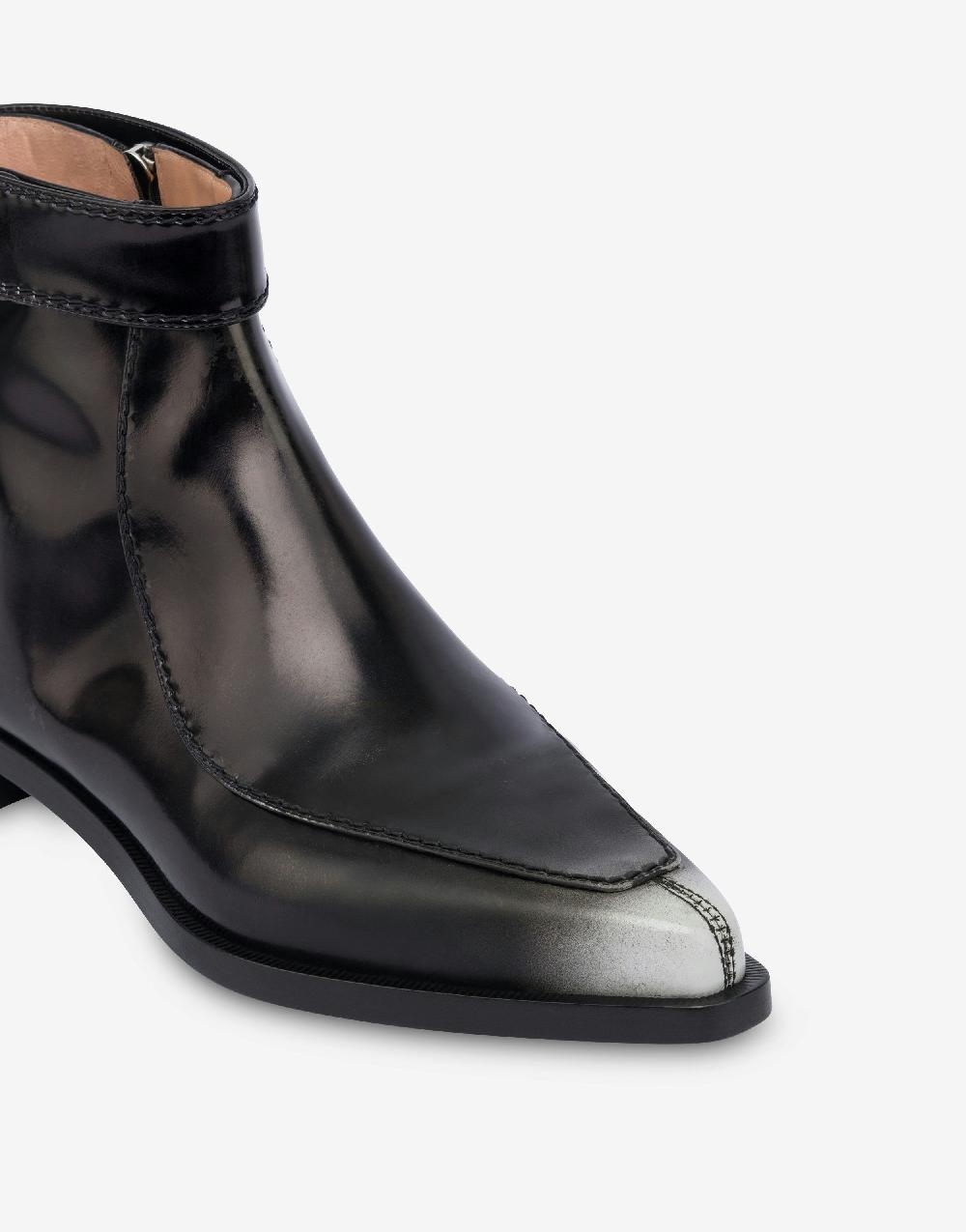 Alberta Ferretti Stivaletti in vitello spazzolato In Saldo