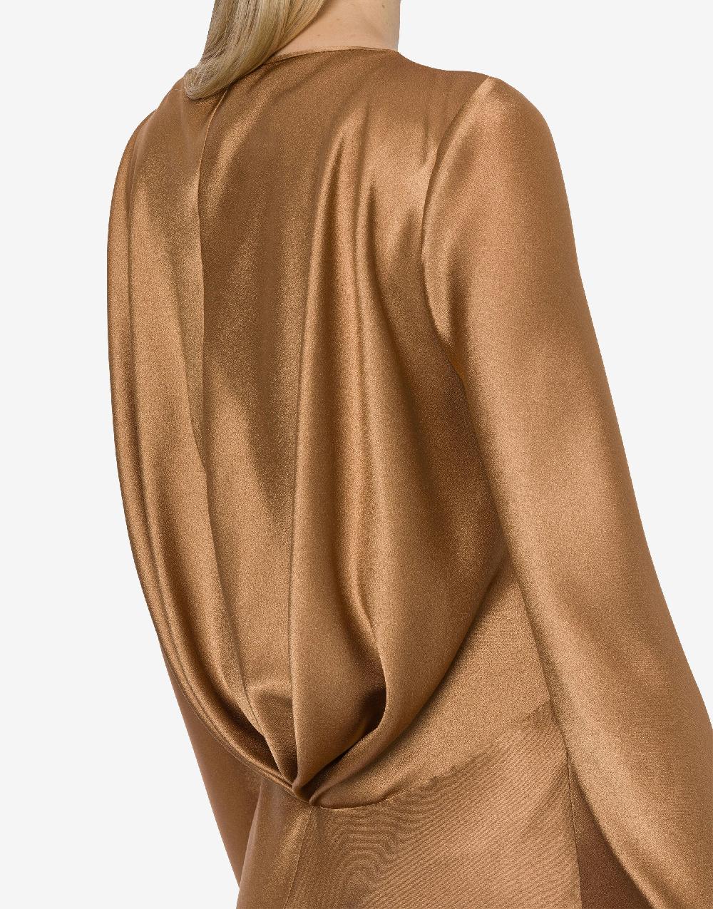Alberta Ferretti Abito lungo in raso In Linea