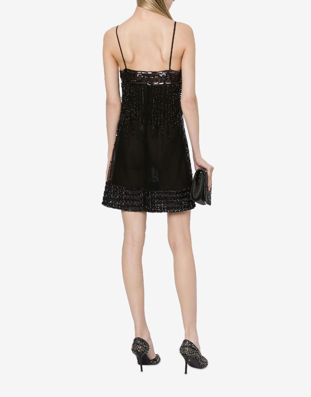 Alberta Ferretti Minidress in tulle con paillettes Qualità Garantita