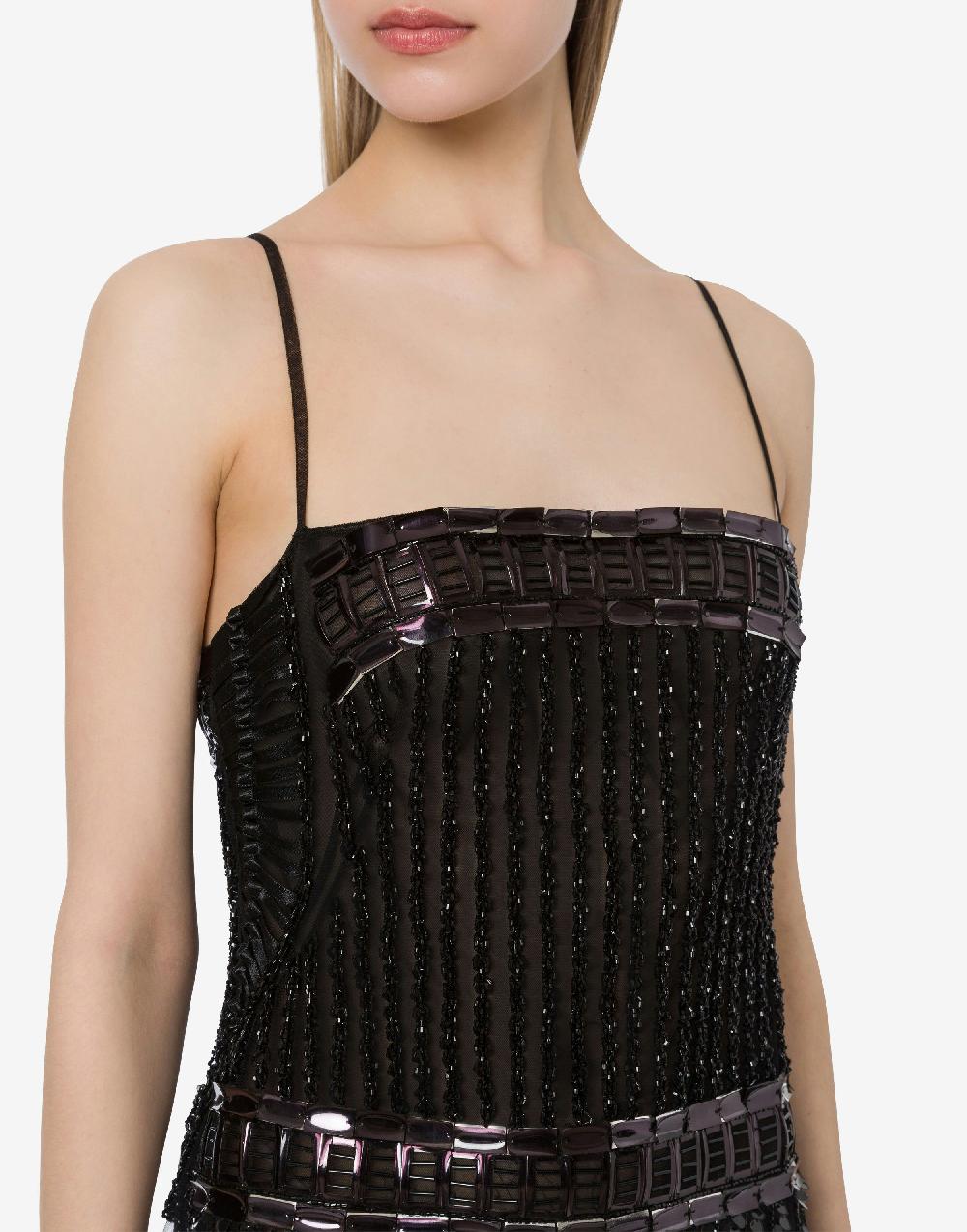 Alberta Ferretti Minidress in tulle con paillettes Qualità Garantita
