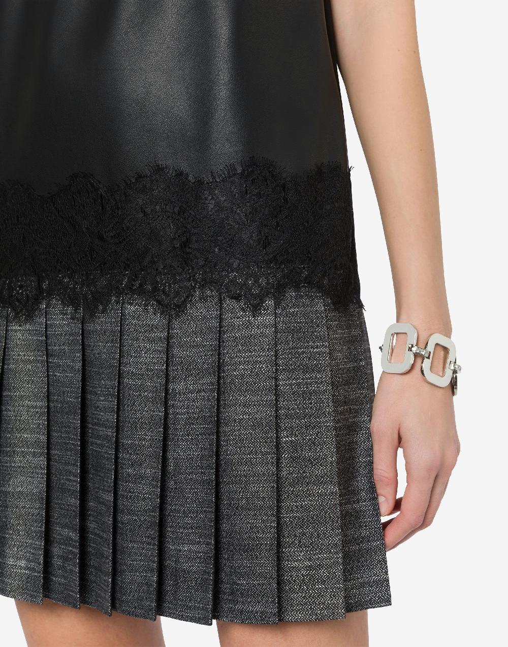 Alberta Ferretti Abito con pizzo e gonna a pieghe Affare Del Giorno