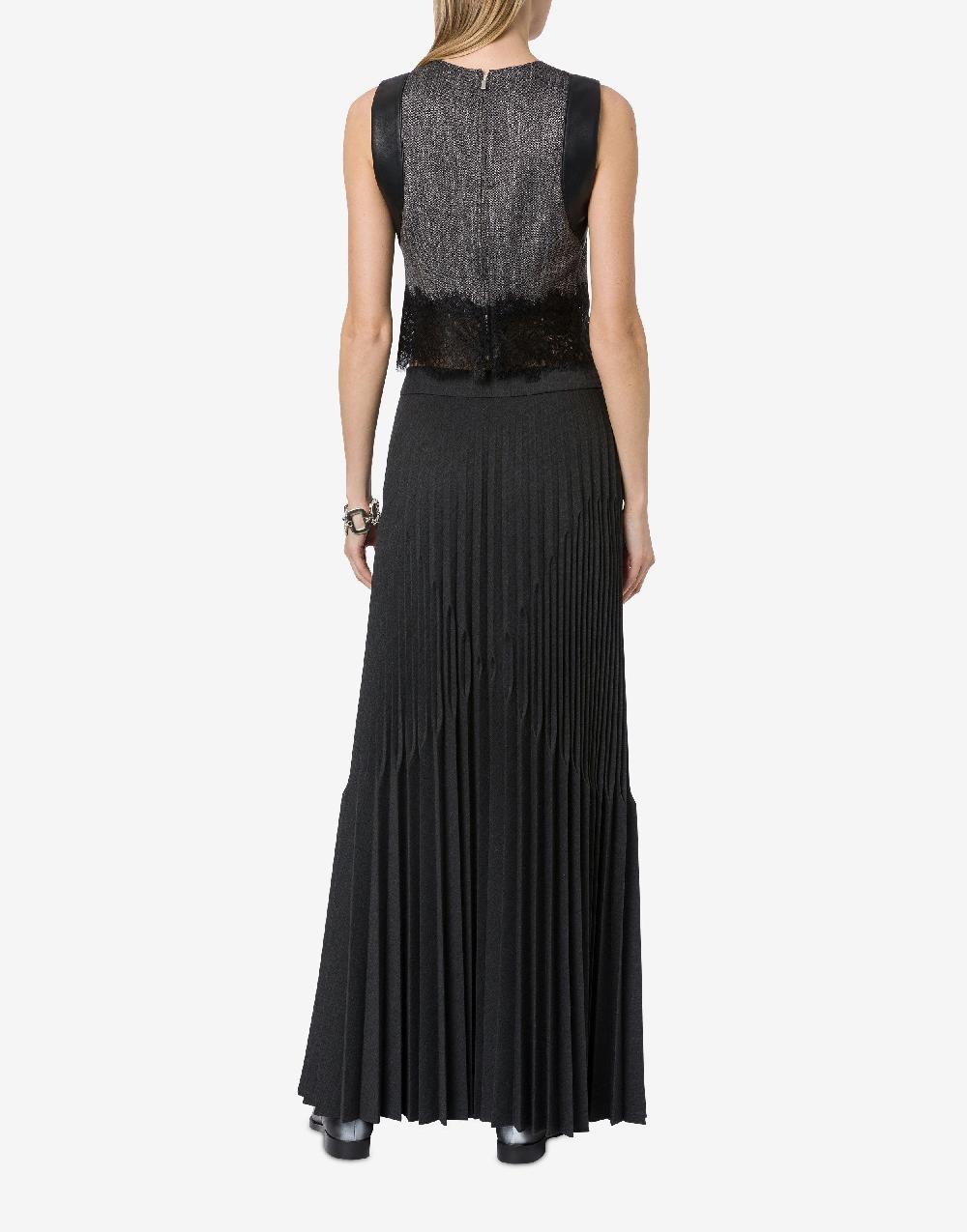 Alberta Ferretti Gonna in twill di lana stretch Sottocosto