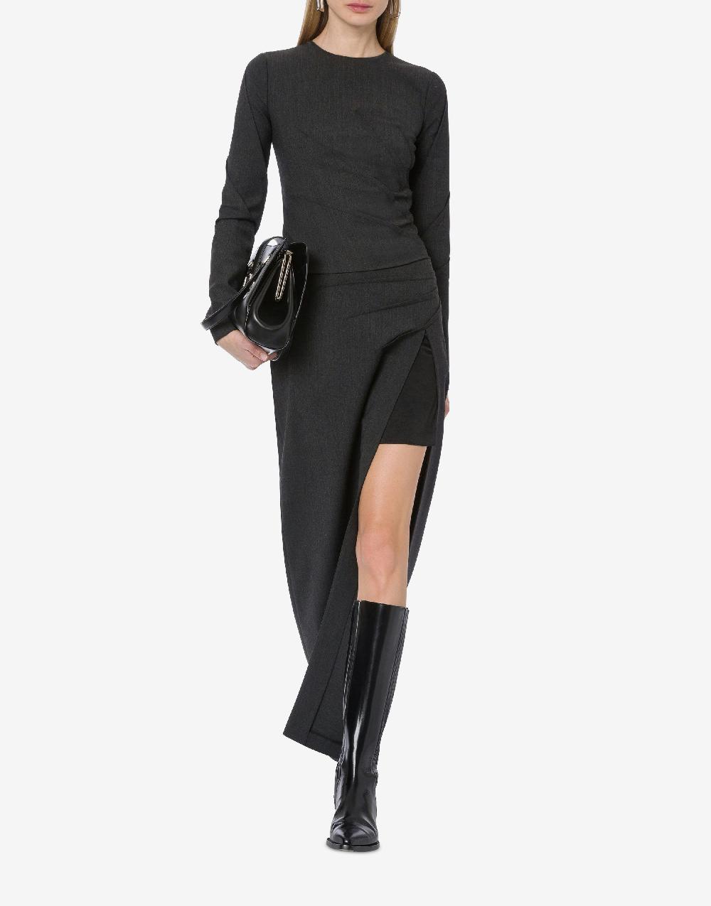 Alberta Ferretti Blusa in twill di lana stretch Convenienza