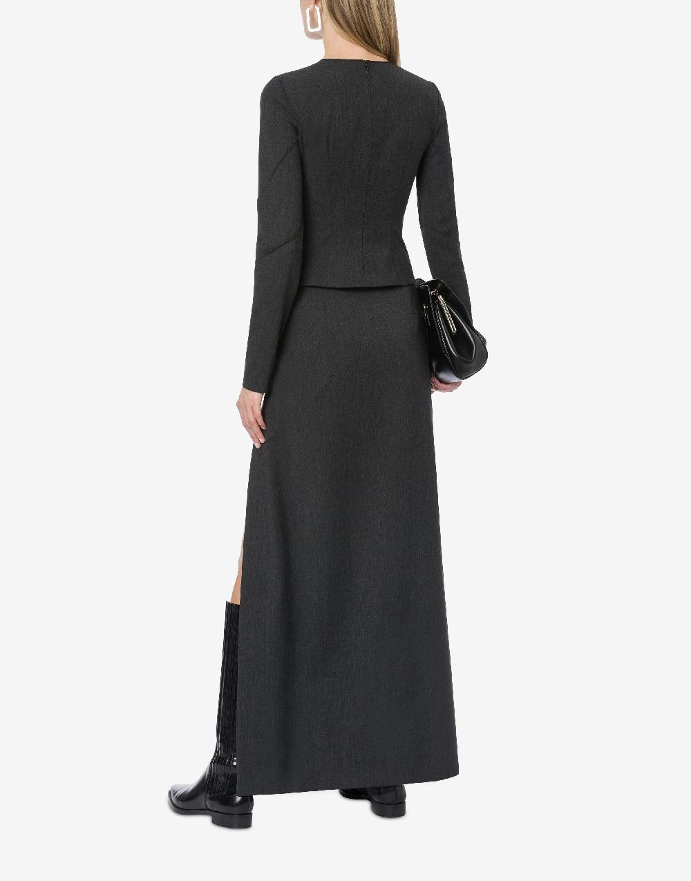 Alberta Ferretti Blusa in twill di lana stretch Convenienza