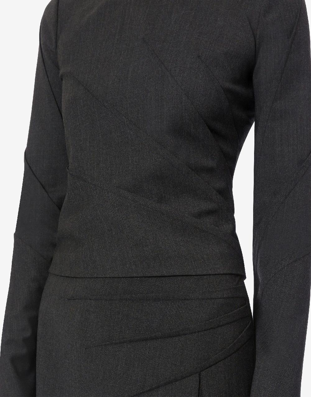 Alberta Ferretti Blusa in twill di lana stretch Convenienza