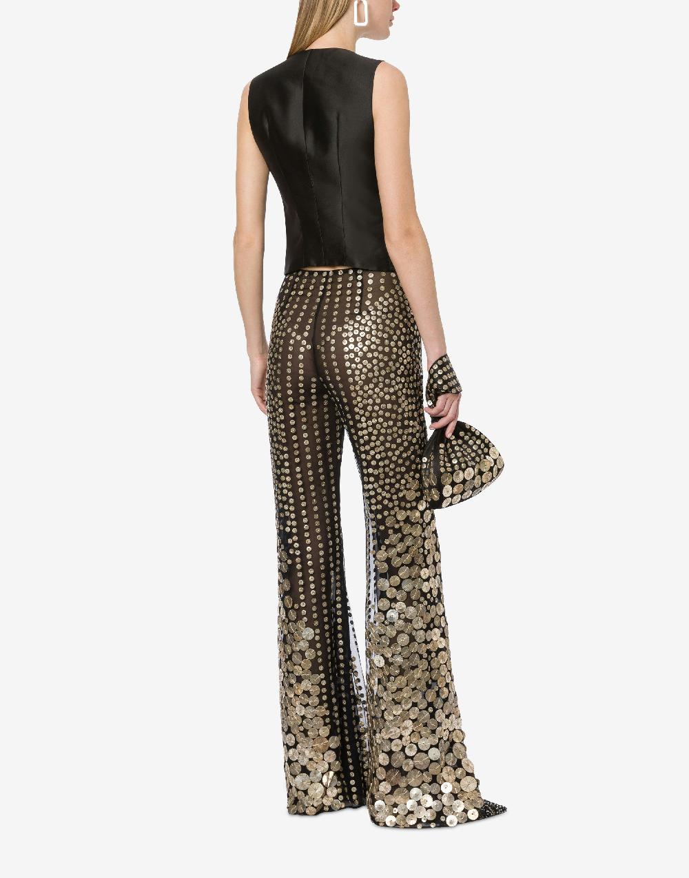 Alberta Ferretti Gilet con ricamo medaglie Sconto