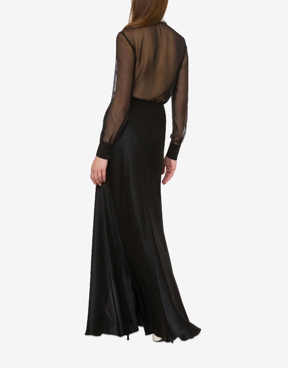 Alberta Ferretti Gonna lunga in raso Vendita Economica