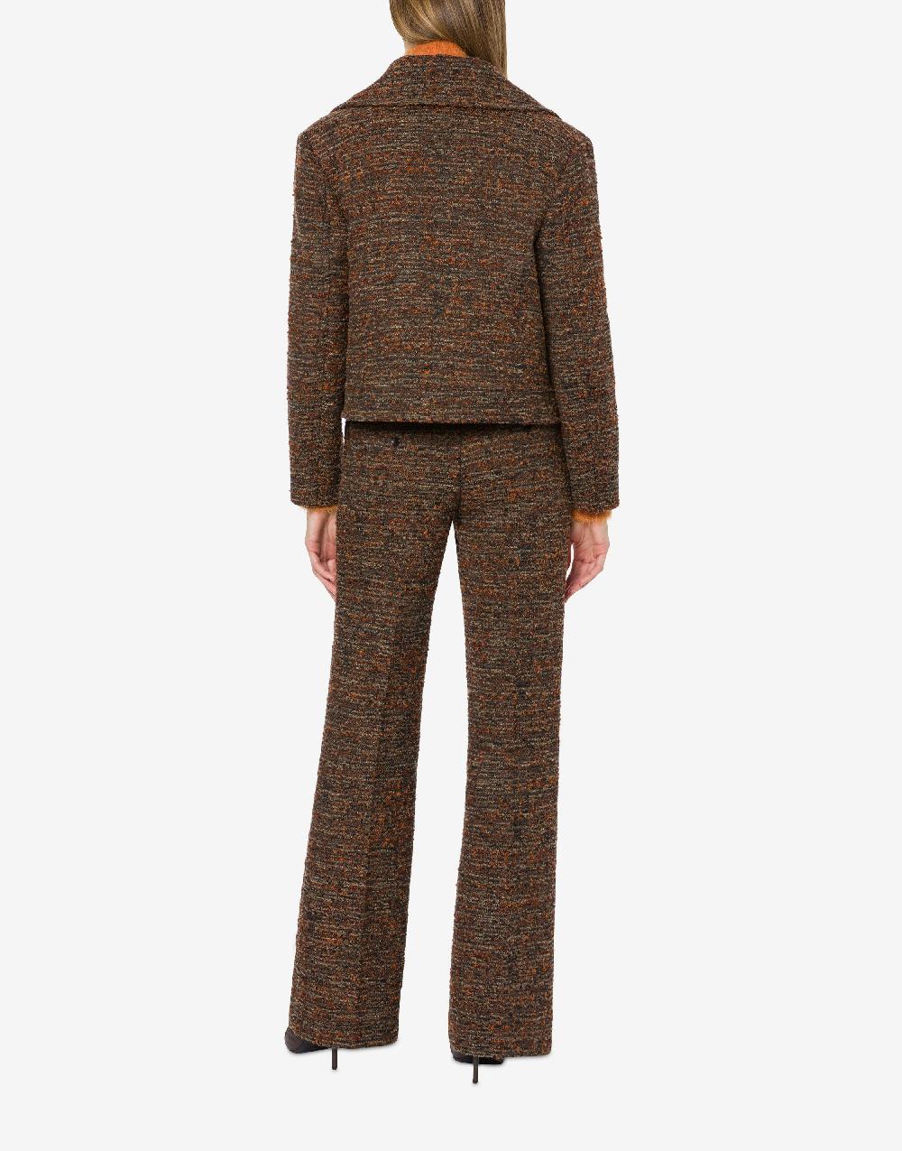 Alberta Ferretti Cappotto corto in tweed bottonato Italia