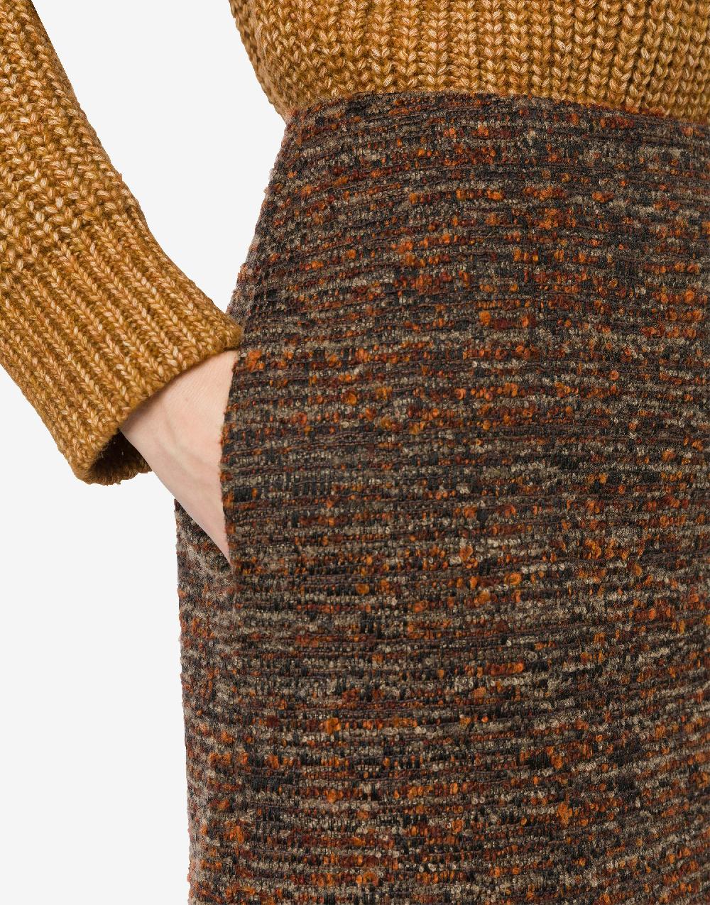 Alberta Ferretti Minigonna in tweed bottonato 2025