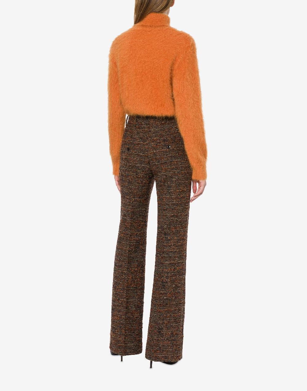 Alberta Ferretti Pantalone in tweed bottonato In Linea