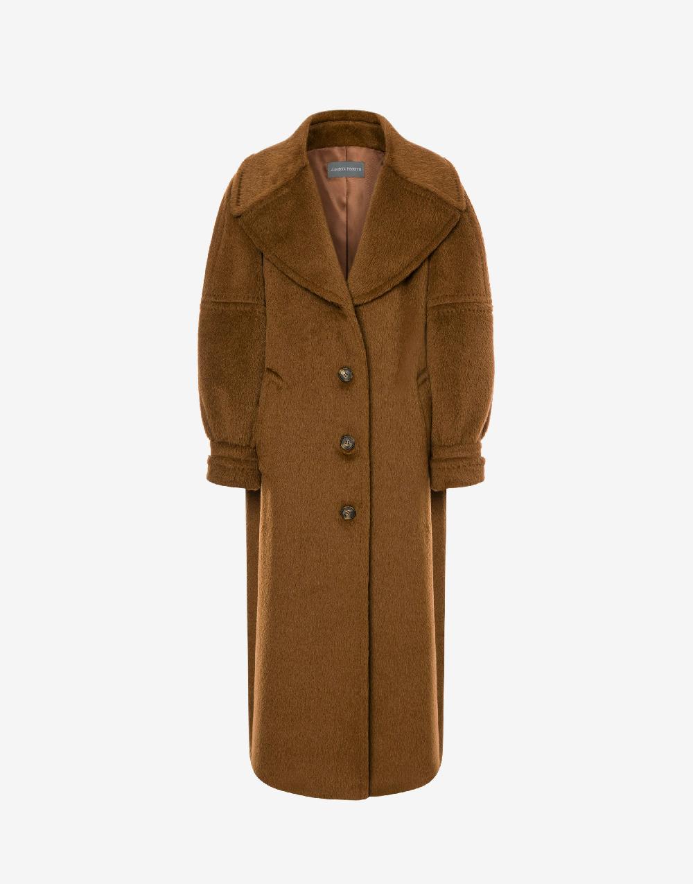 Alberta Ferretti Cappotto in alpaca Suri Nuovo