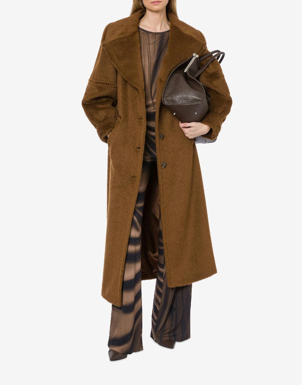 Alberta Ferretti Cappotto in alpaca Suri Nuovo