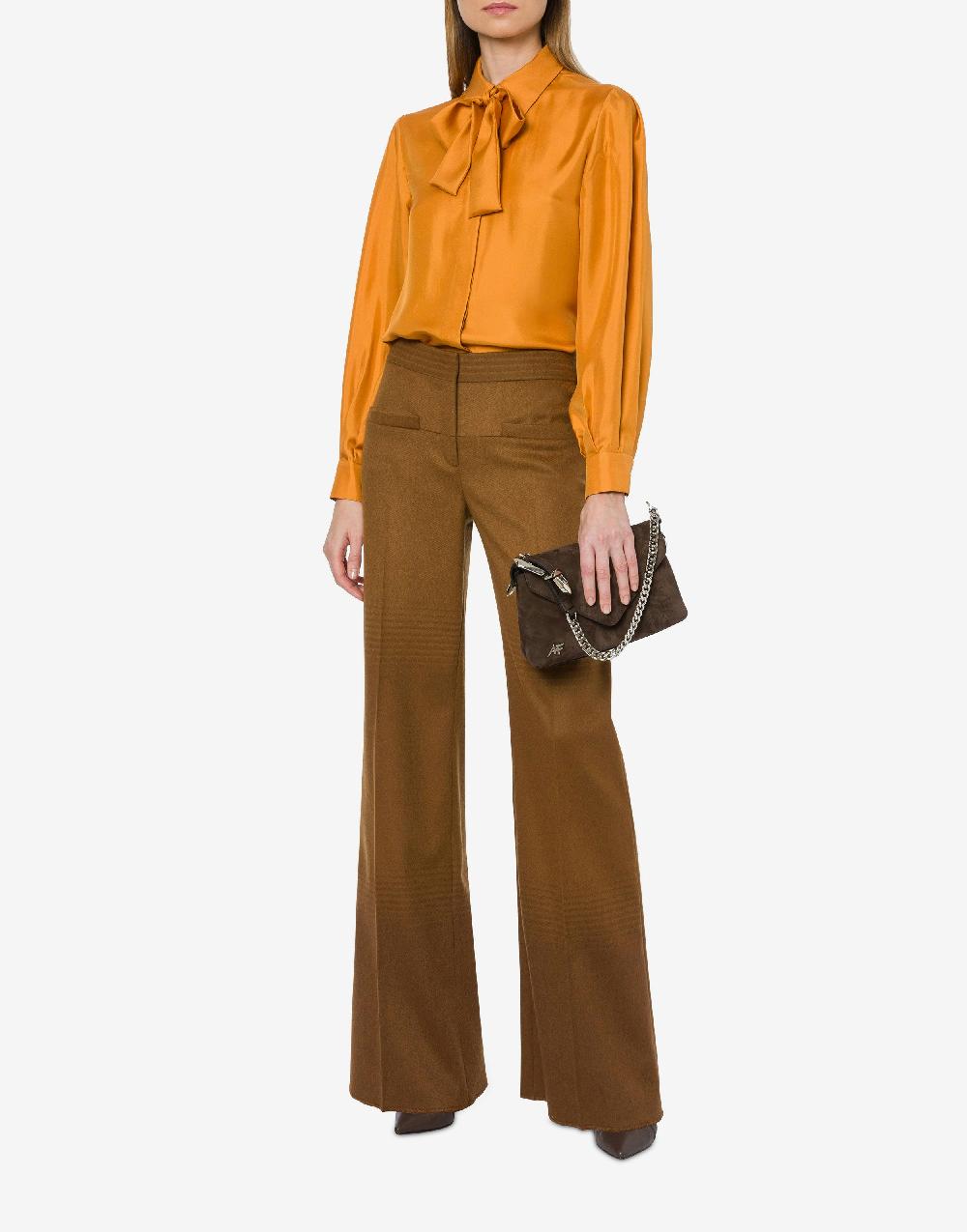 Alberta Ferretti Pantalone in flanella sfumata Vendita