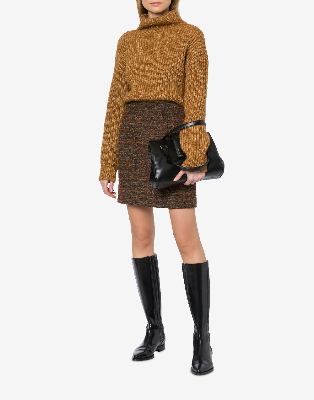Alberta Ferretti Maglione in fettuccia di lana cotone Promozione