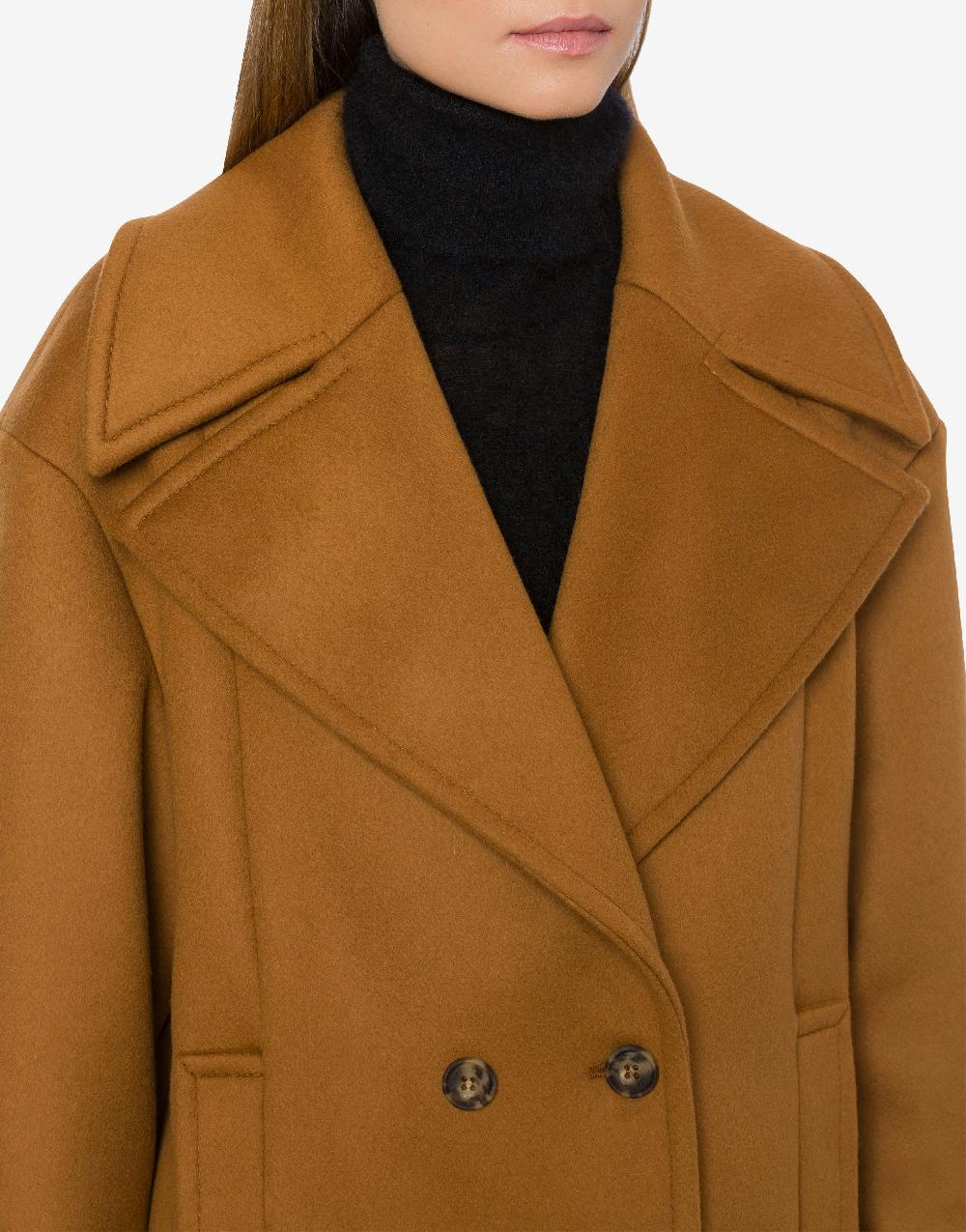 Alberta Ferretti Caban in panno di lana e cashmere Pezzi Unici