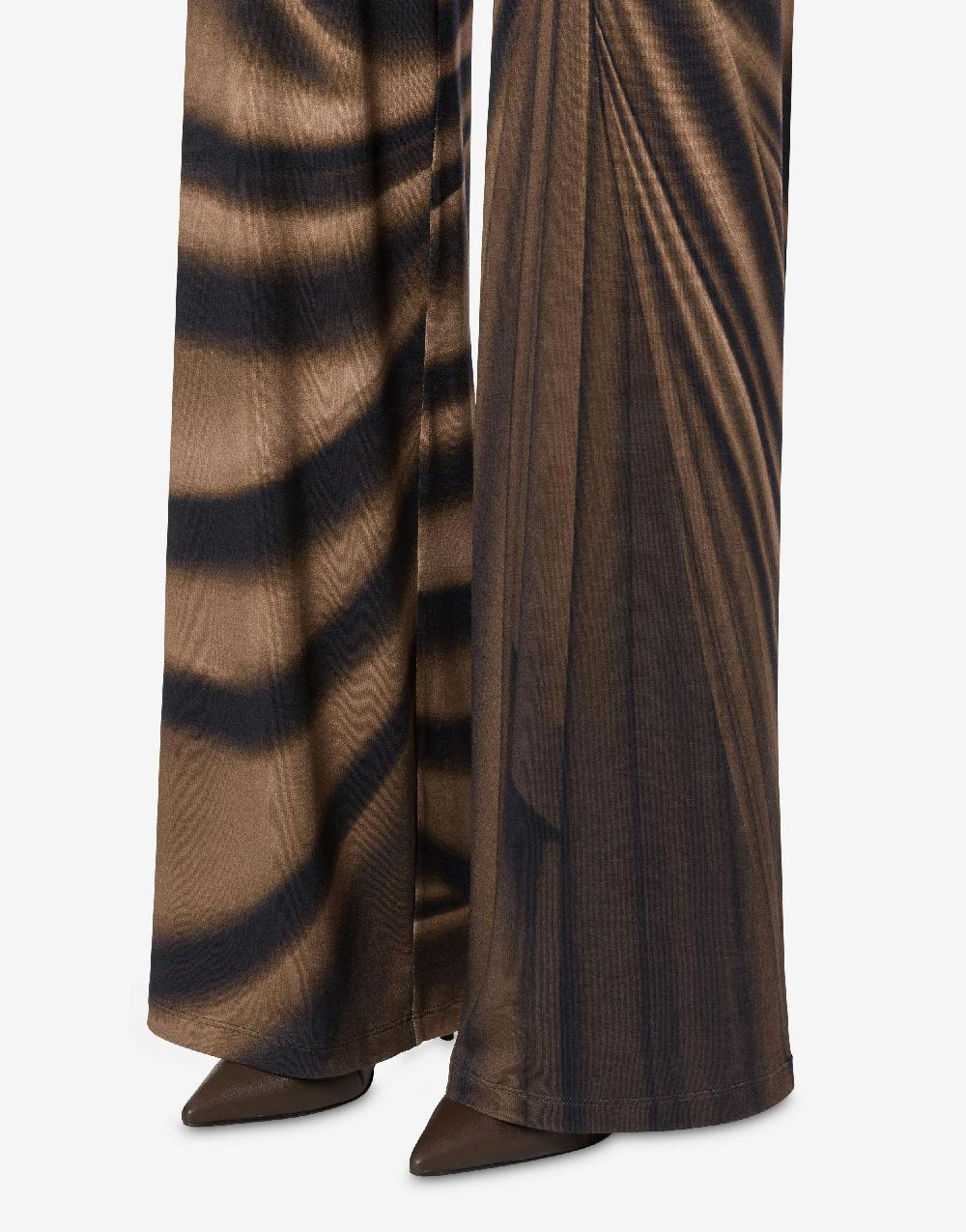 Alberta Ferretti Pantalone in jersey con stampa Drappeggio Qualità Garantita