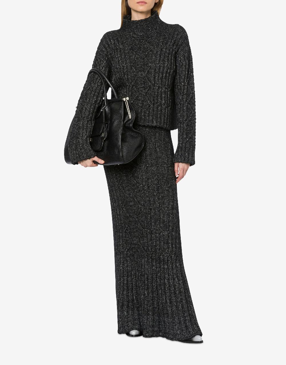 Alberta Ferretti Maglione in fettuccia di lana cotone Affare Del Giorno