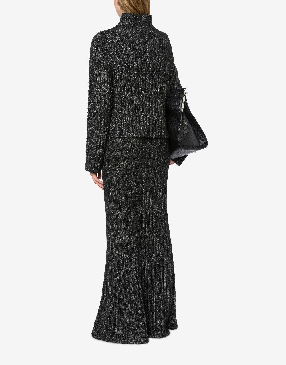 Alberta Ferretti Maglione in fettuccia di lana cotone Affare Del Giorno