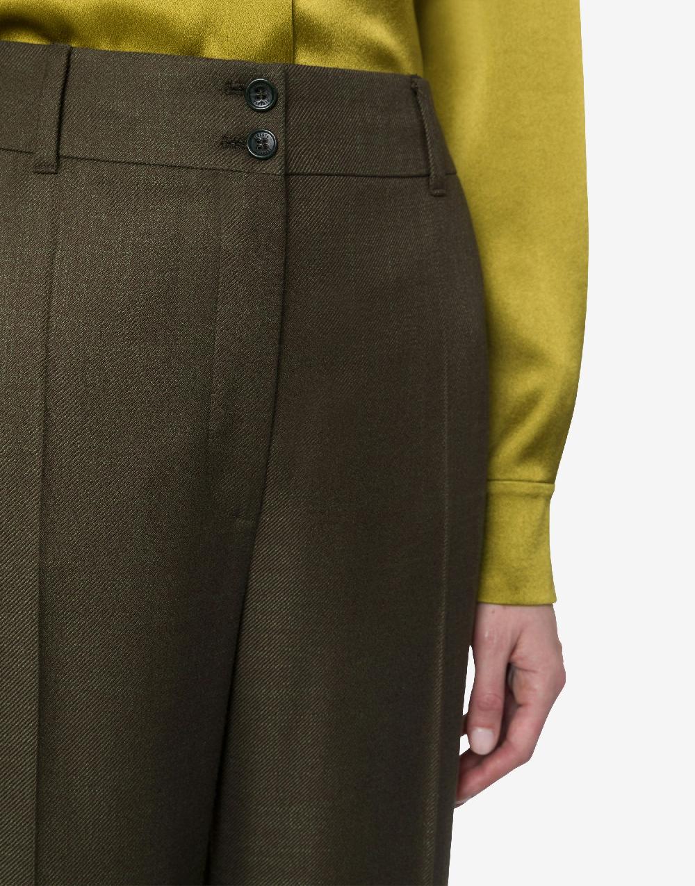 Alberta Ferretti Pantalone in twill fiammato Online