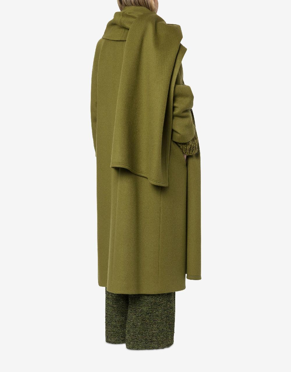 Alberta Ferretti Cappotto in panno di lana e cashmere Offerte