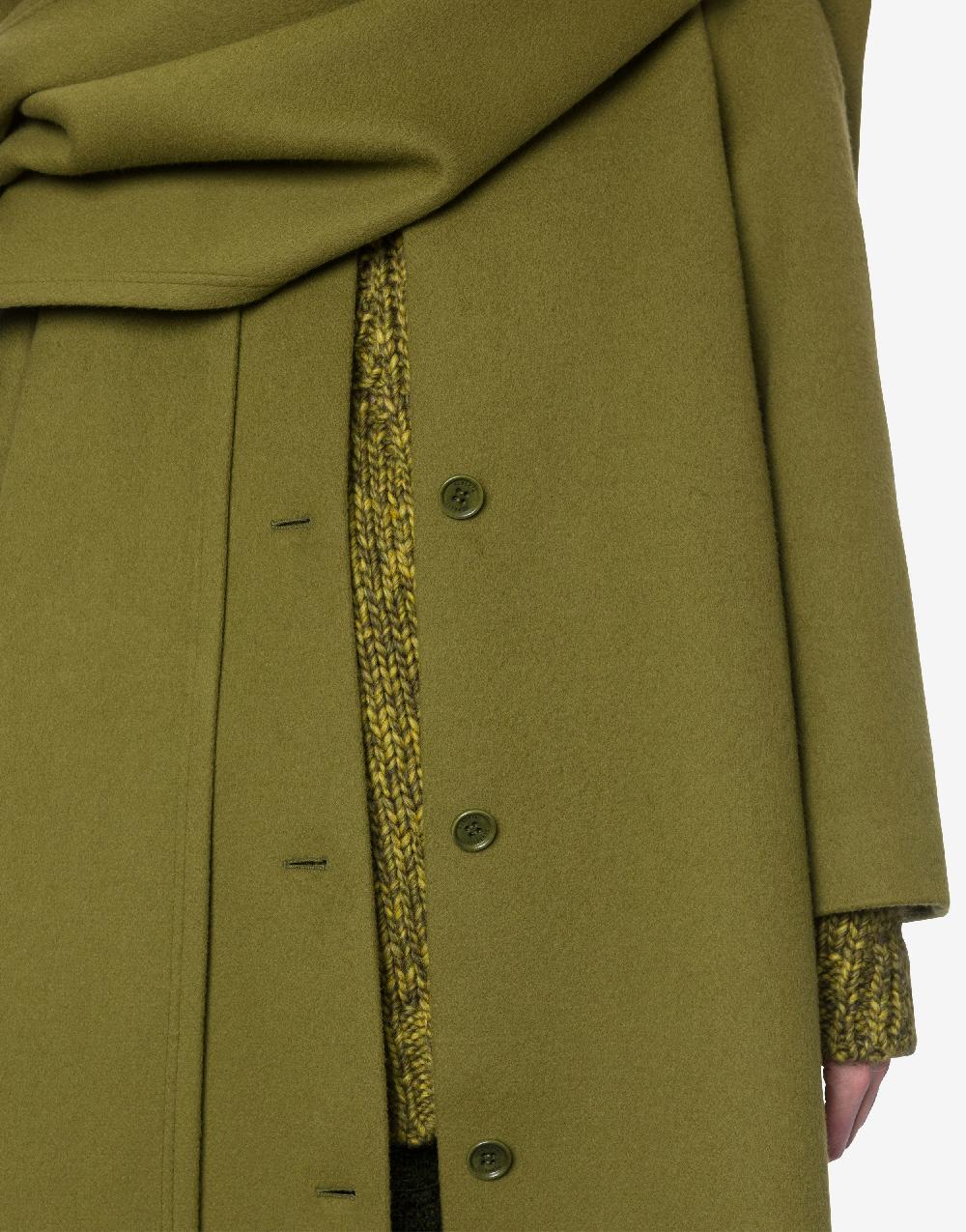 Alberta Ferretti Cappotto in panno di lana e cashmere Offerte
