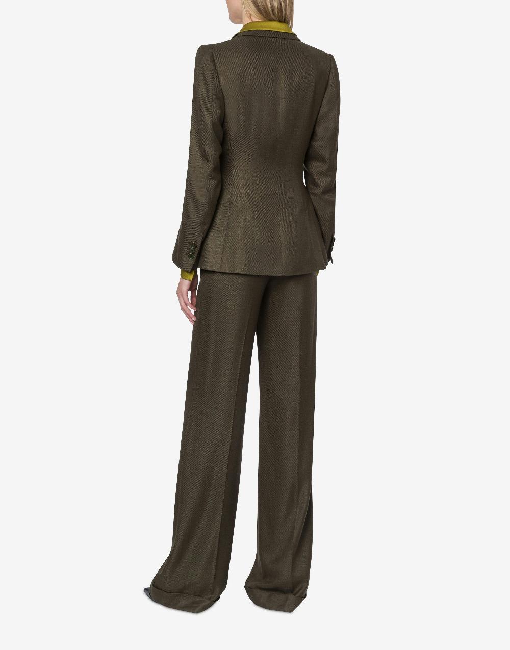 Alberta Ferretti Giacca in twill fiammato Vendita Calda