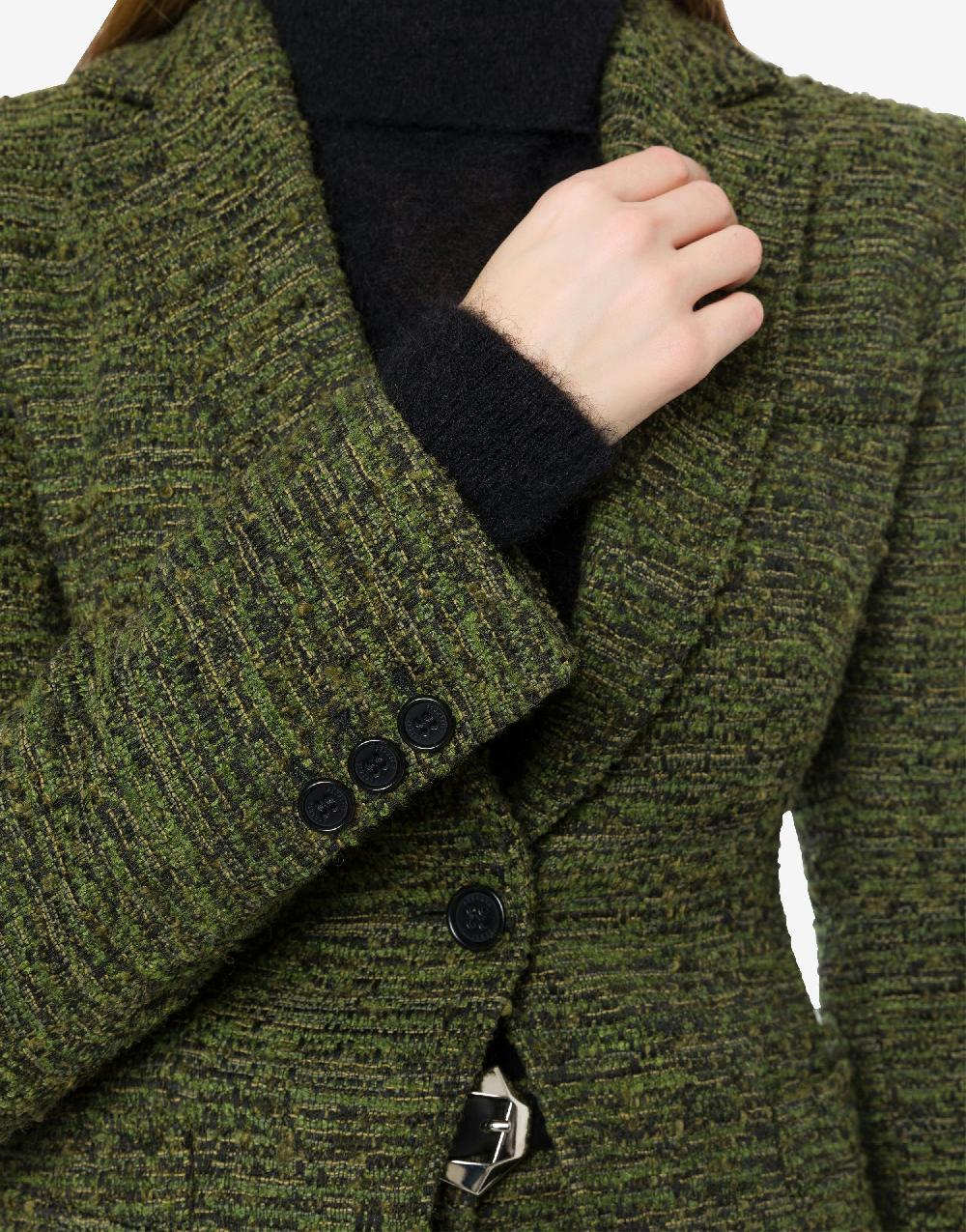 Alberta Ferretti Giacca in tweed bottonato Negozio