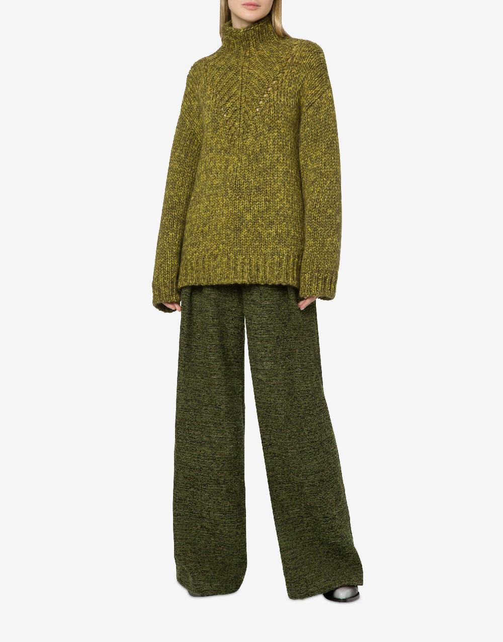 Alberta Ferretti Maglione in cordonetto misto lana stampato Moda