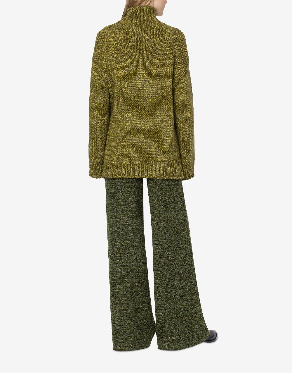 Alberta Ferretti Maglione in cordonetto misto lana stampato Moda