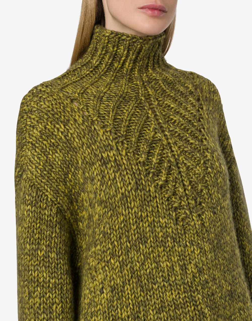 Alberta Ferretti Maglione in cordonetto misto lana stampato Moda