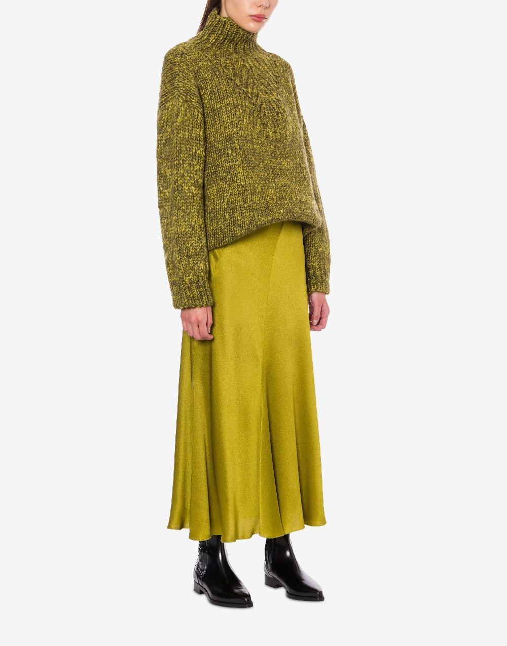 Alberta Ferretti Gonna longuette in raso Italia